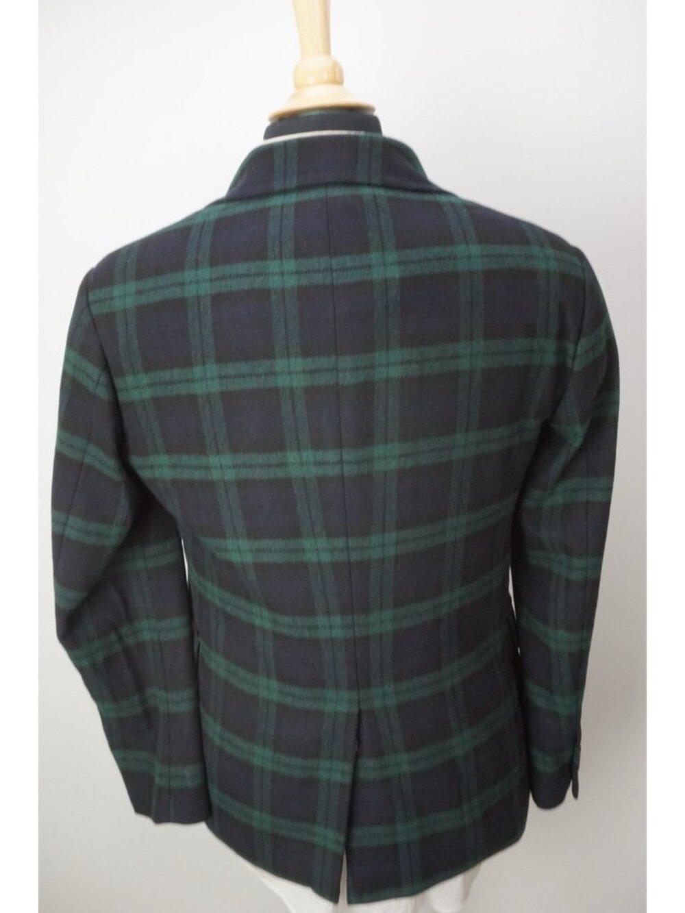 Polo Ralph Lauren Modern Fit Blackwatch Blue Green Plaid Wool Sport Coat 38R NEW - Picture 5 of 10